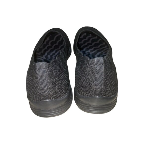 NWOT SKECHERS Seager Stat Loafer Shoes Black Memory Foam Slip Ons Size 6.5 - Picture 6 of 13